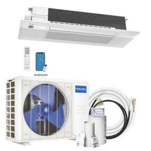 MRCOOL DIY 5th Gen E-Star Series 18K BTU, 1.5 Ton, 21.5 SEER2 Ductless Mini-Split Heat Pump System with Ceiling Cassette Air Handler – R-454B